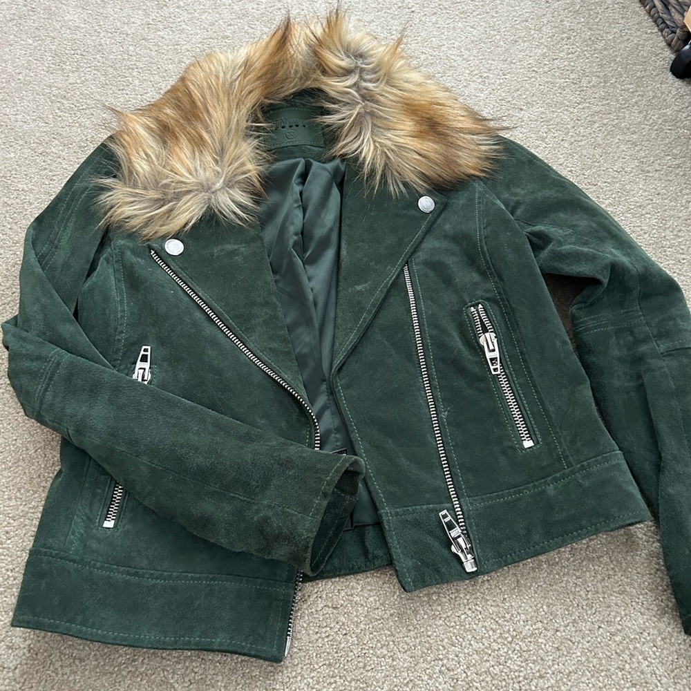 Blanknyc jacket w faux fur collar